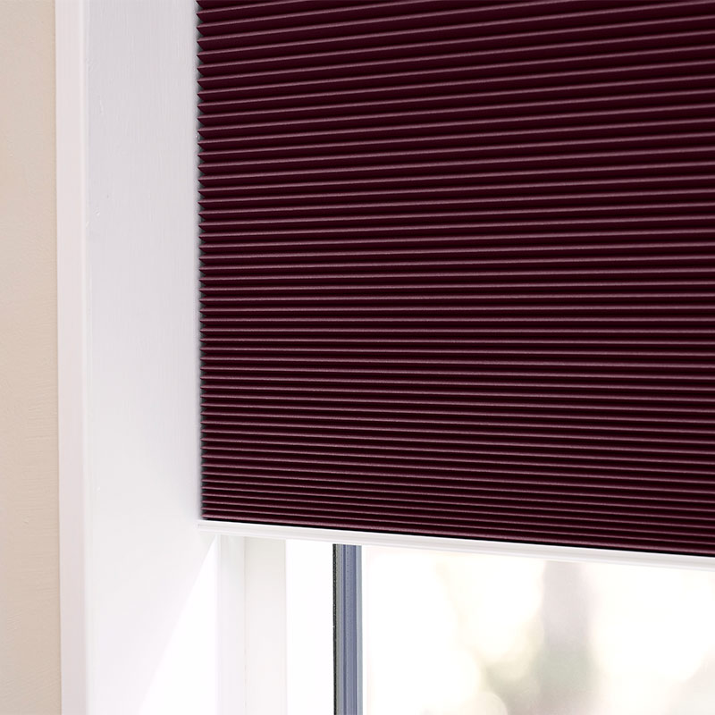 Astrid plisségardin easylift m/greb Bordeaux