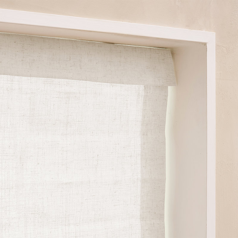 Helga foldegardin Delicate - Off white