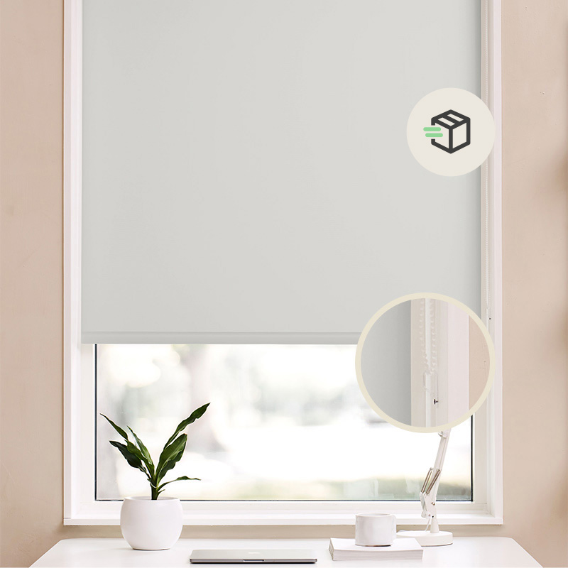Express rullegardin recycled m/kædetræk  Creme