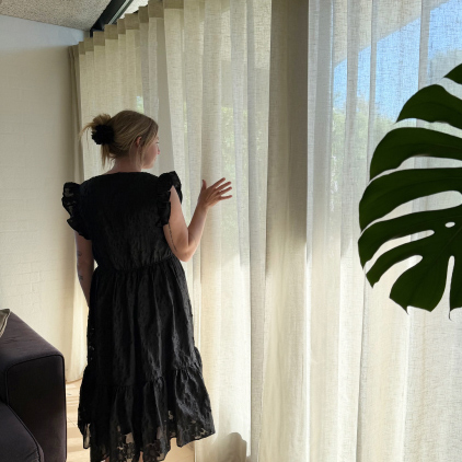 Lette gardiner hvor lyset kommer ind