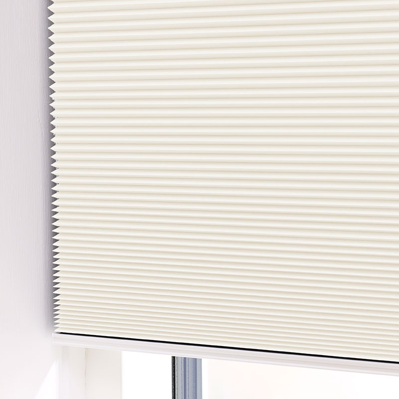 Astrid plisségardin easylift m/greb Creme - Dobbeltlag