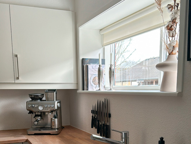Rullegardiner er de bedste køkkengardiner