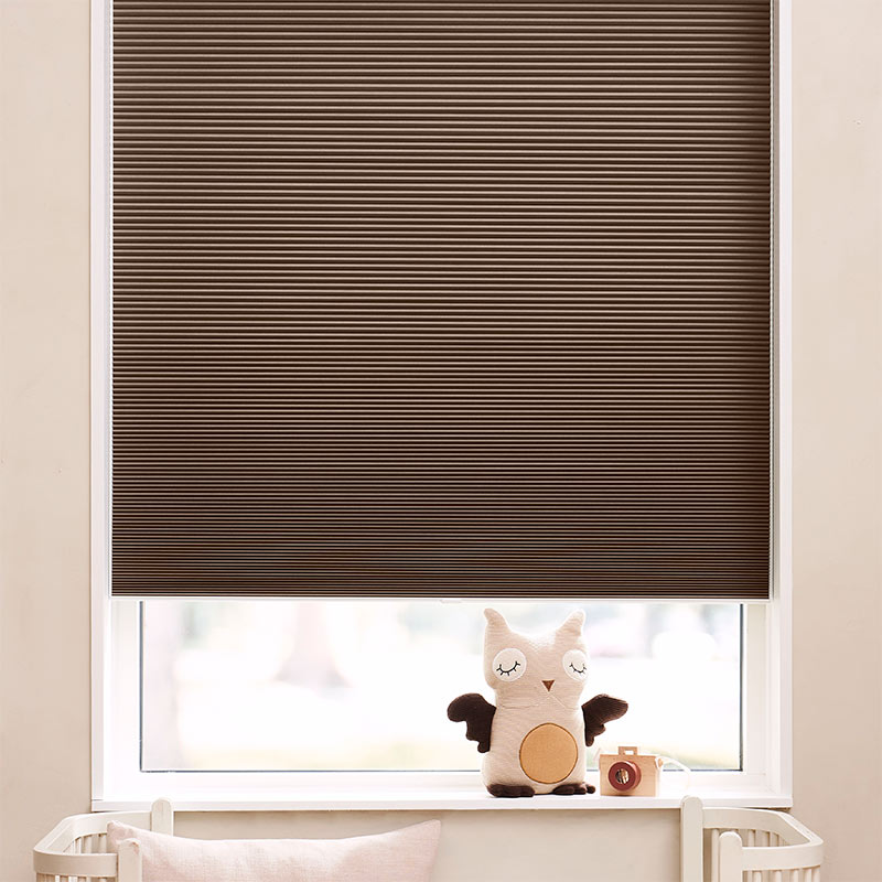 Astrid plisségardin easylift m/greb Latte - Enkeltlag