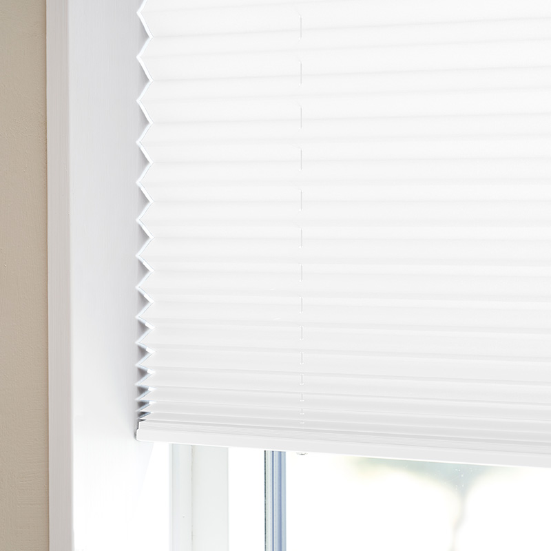 Express plisségardin easylift m/greb Hvid