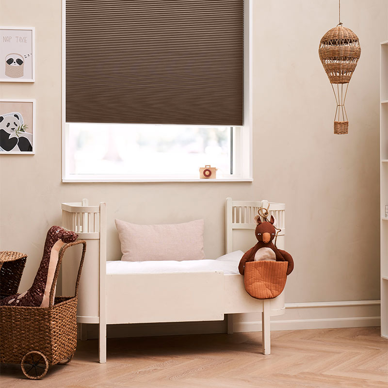 Astrid plisségardin easylift m/greb Latte - Enkeltlag