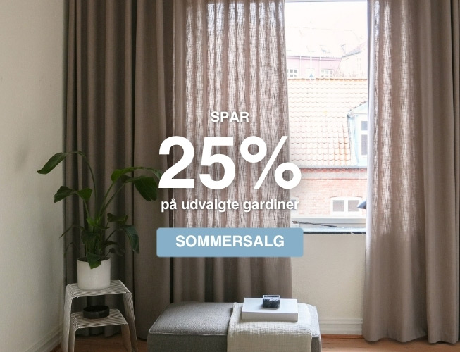 Spar 25% på gardiner fra UNIG