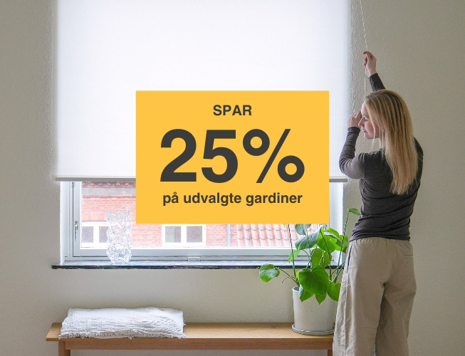 Spar 25% på gardiner fra UNIG