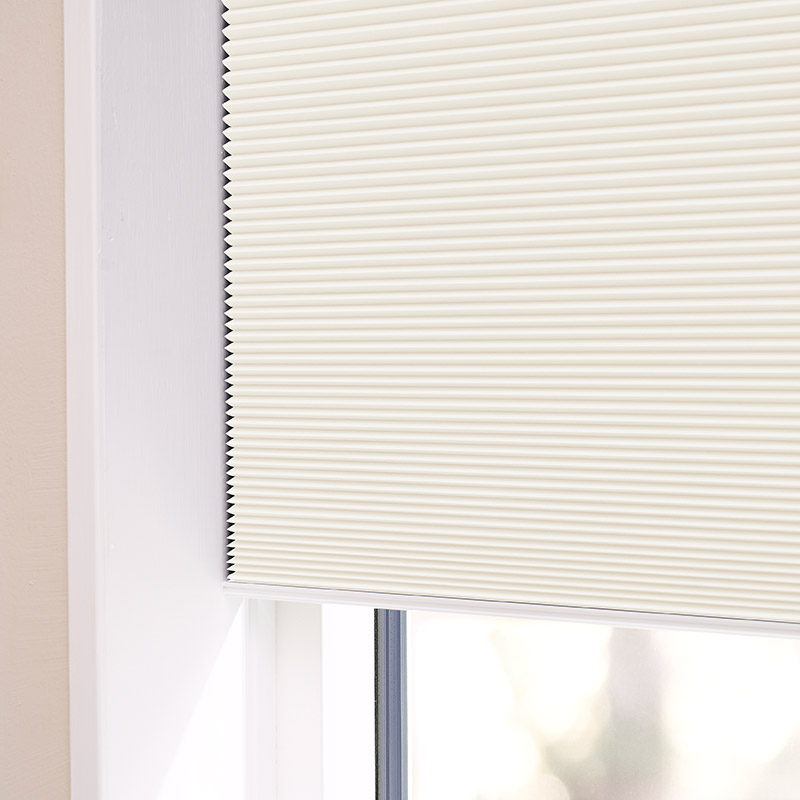 Astrid plisségardin easylift m/greb Creme - Dobbeltlag