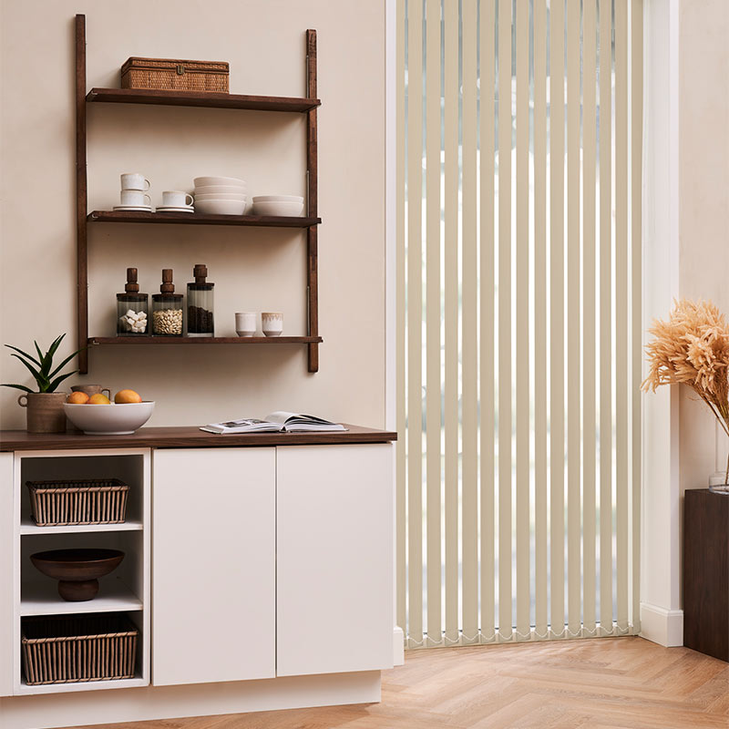 Randi lamelgardin 89mm Latte