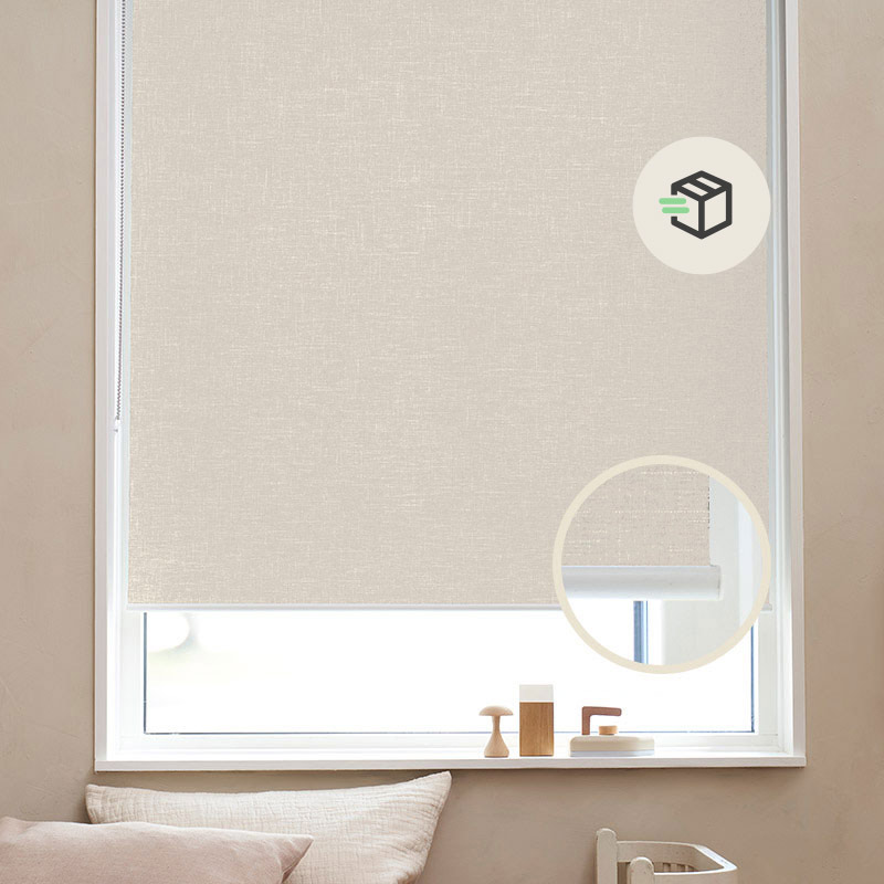 Express rullegardin m/stålkæde mørklægning Beige